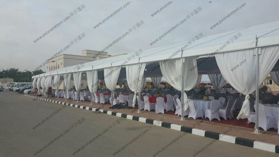 Extravagant Outside Wedding Canopy Tent 10 x 45m With Curtain For Wedding Party