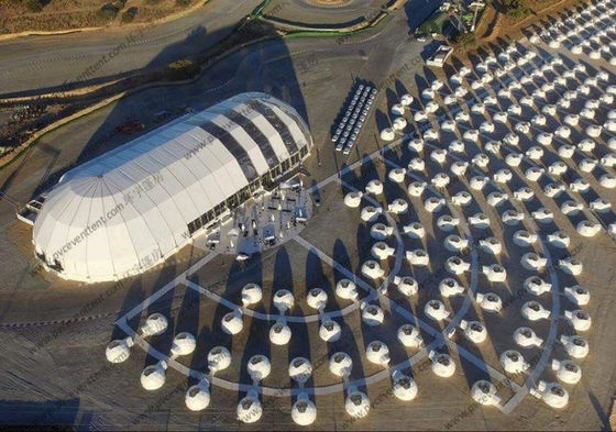 Garden / Grassland Geodesic Dome Tent Waterproof For 100 - 5000 People