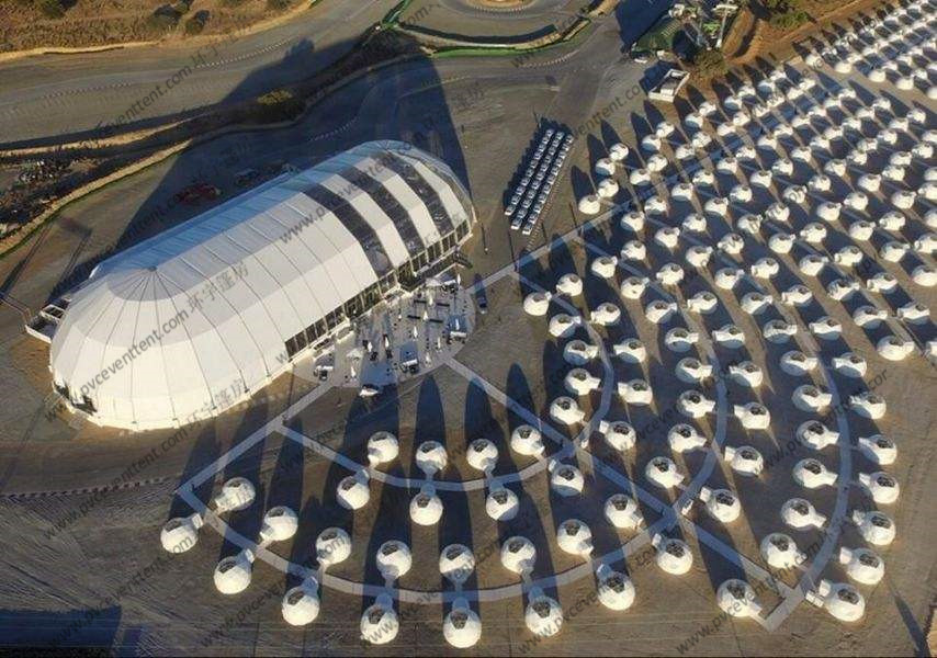 Garden / Grassland Geodesic Dome Tent Waterproof For 100 - 5000 People
